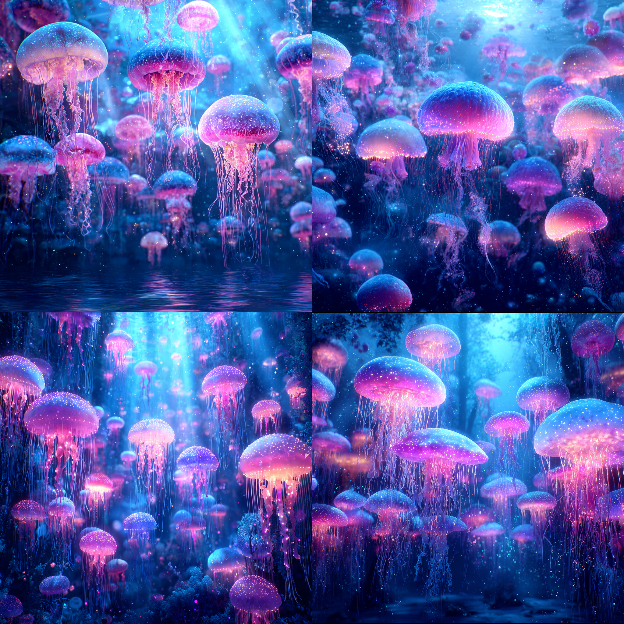 Pink and purple aurora
